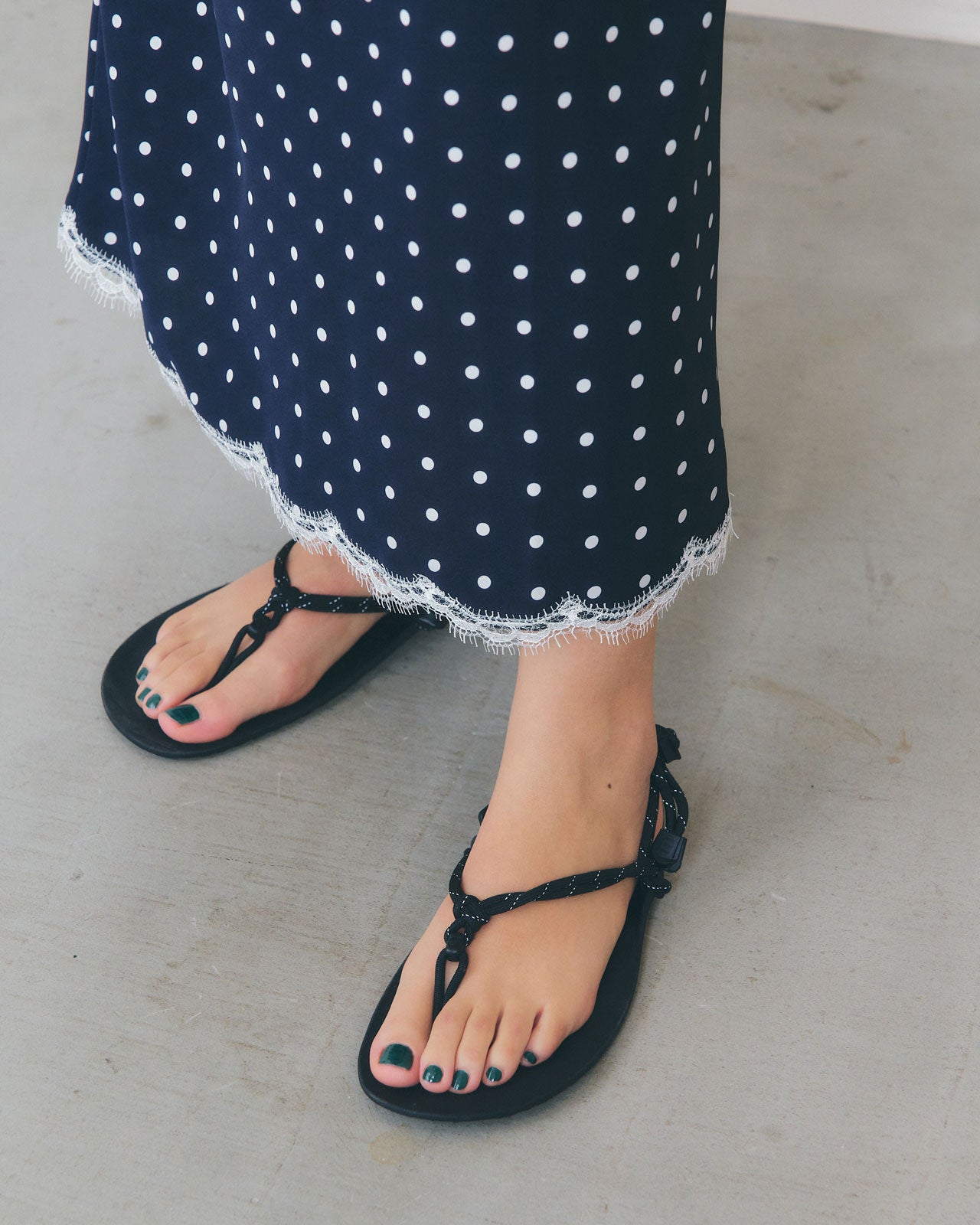 【5月上旬入荷予定】POLKA DOT LEAVERS LACE SKIRT