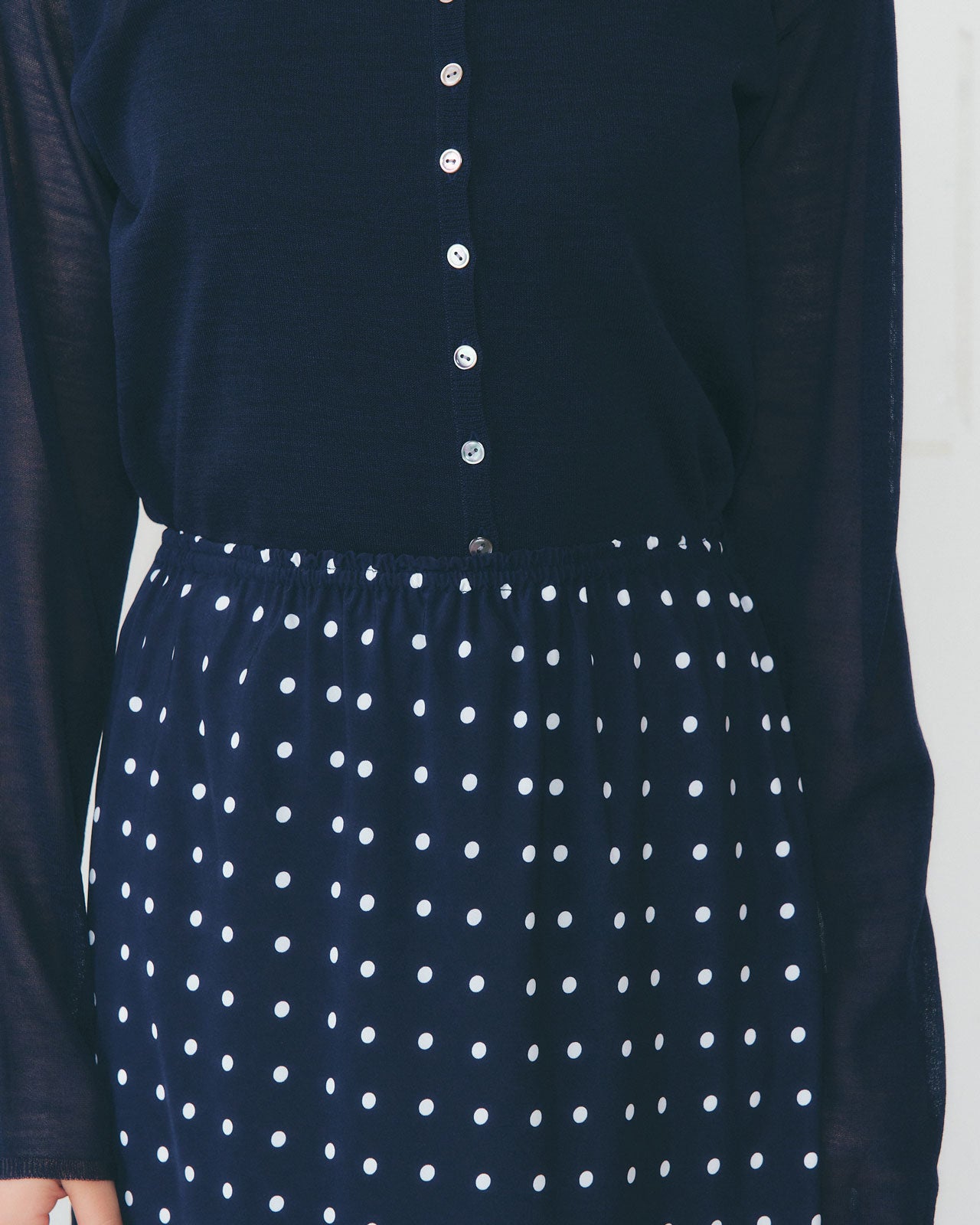 【5月上旬入荷予定】POLKA DOT LEAVERS LACE SKIRT
