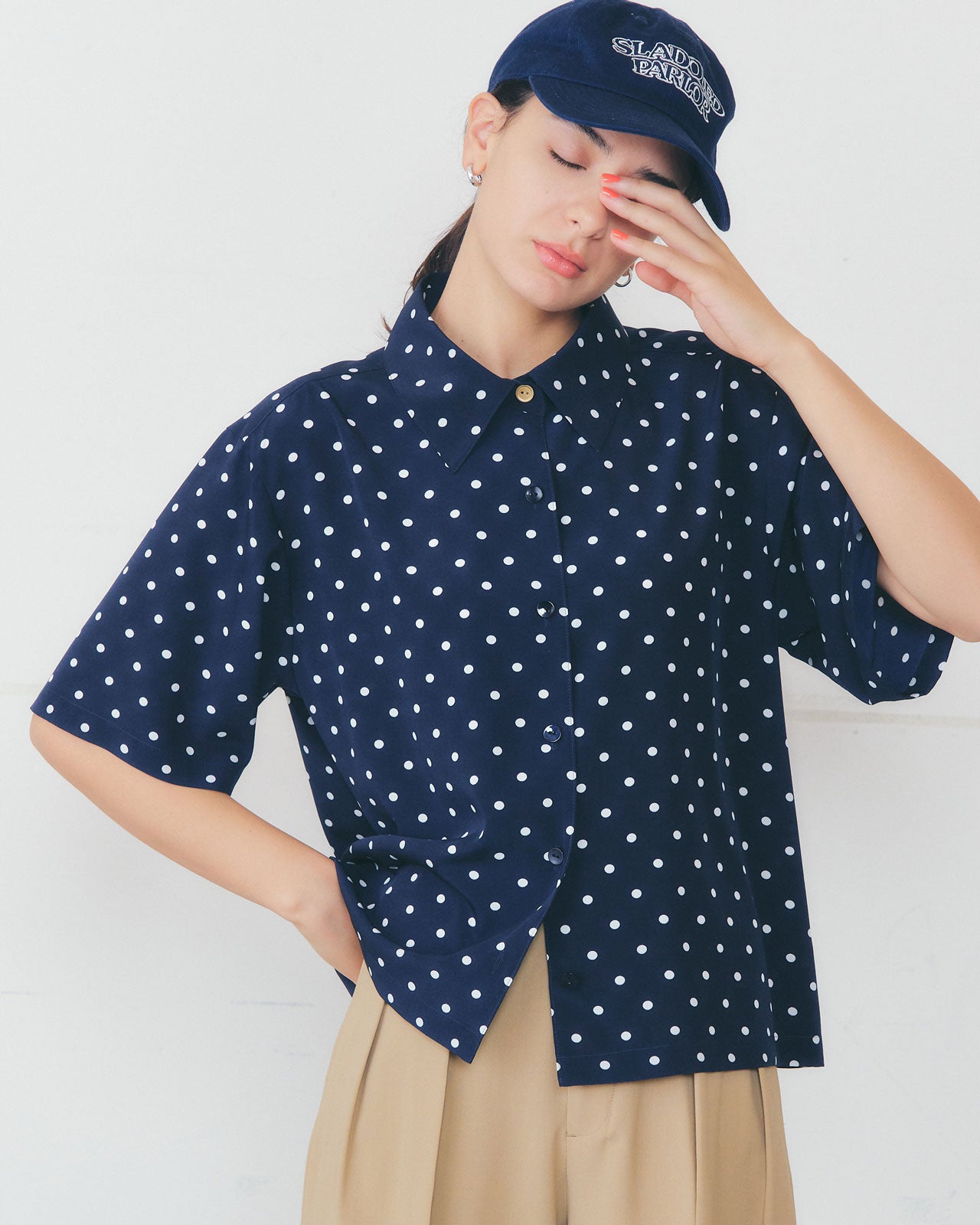 【5月上旬入荷予定】POLKA DOT HALF SLEEVE SHIRT