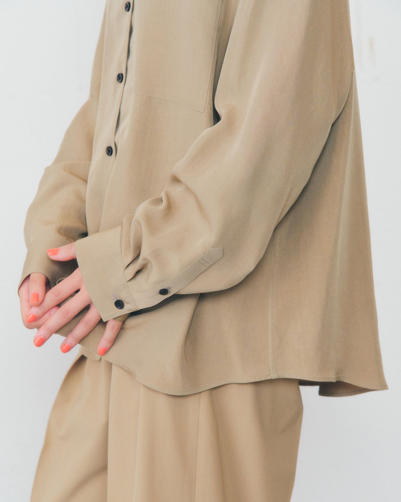 【4月中旬お届け】OPEN COLLAR SHIRT