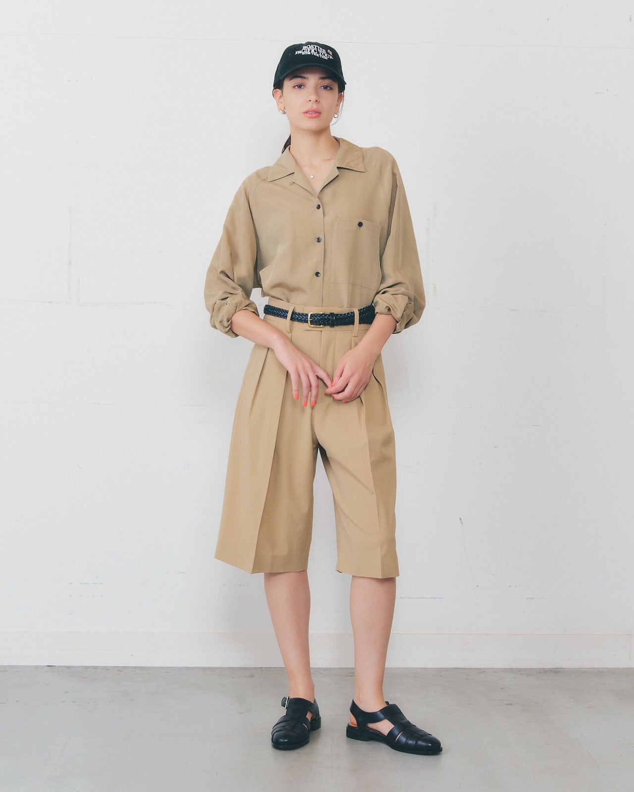 【4月中旬お届け】OPEN COLLAR SHIRT