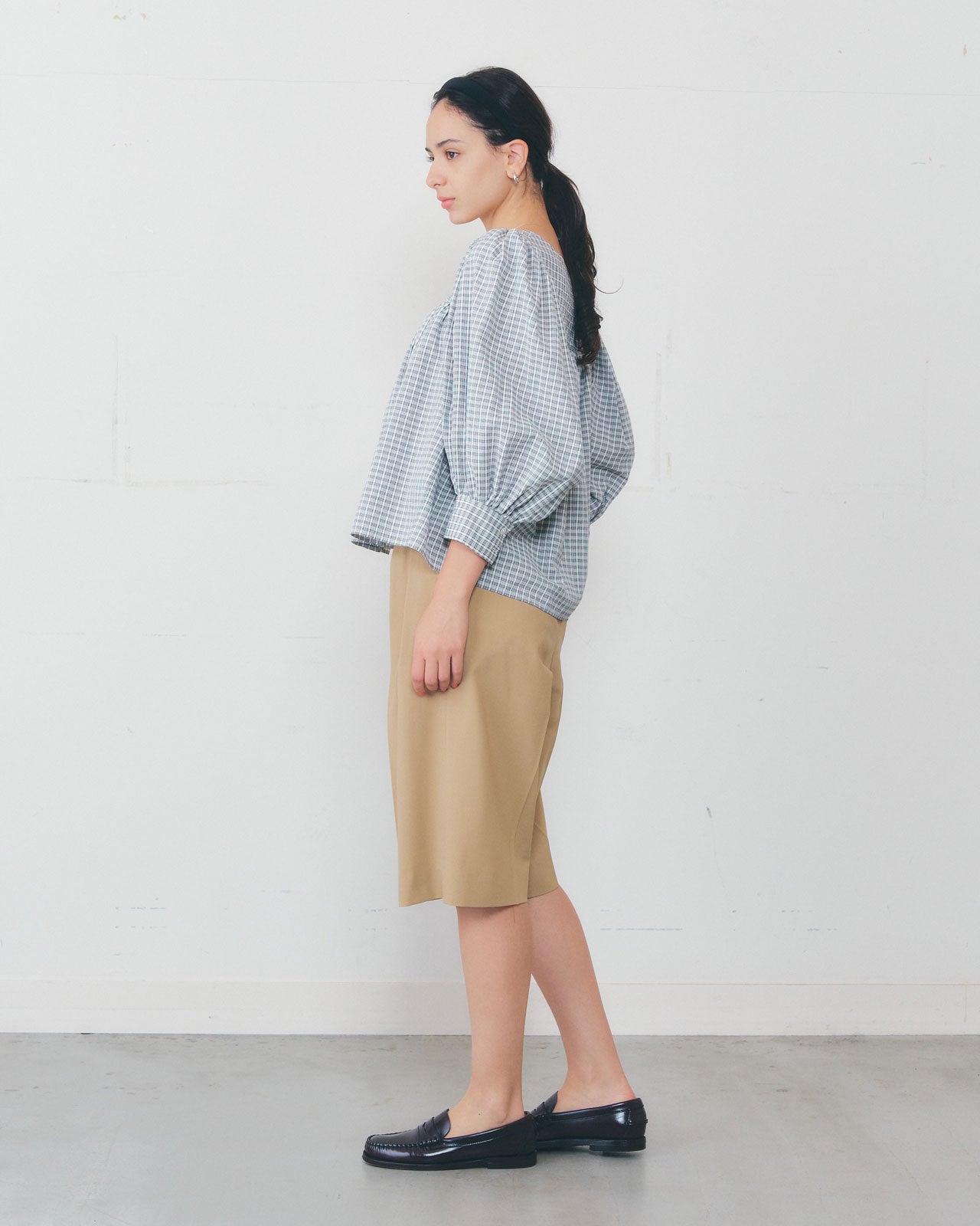 【5月上旬入荷予定】DOBBY CHECKED BLOUSE