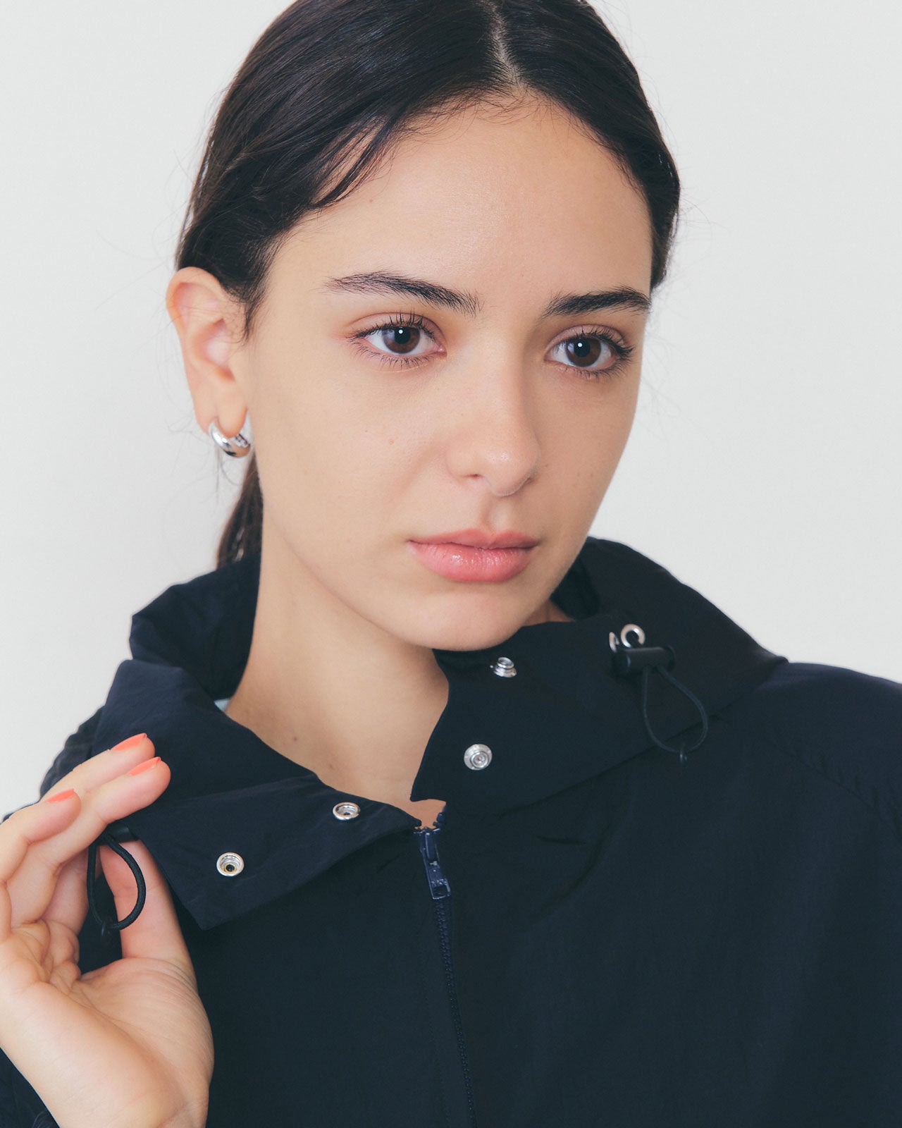 【ё BIOTOP】sheer nylon short blouson ブラック BIOTOP(ビオトープ) / 【yo BIOTOP】glass nylon short blouson