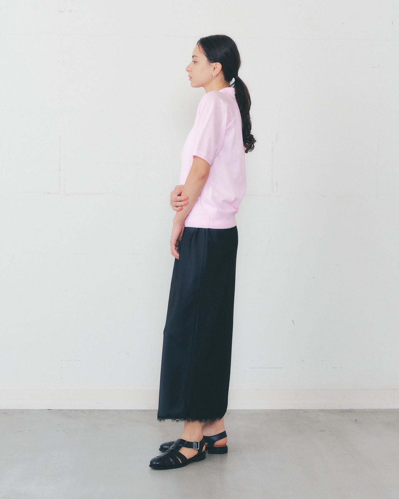 SATIN LEAVERS LACE SKIRT – Shinzone