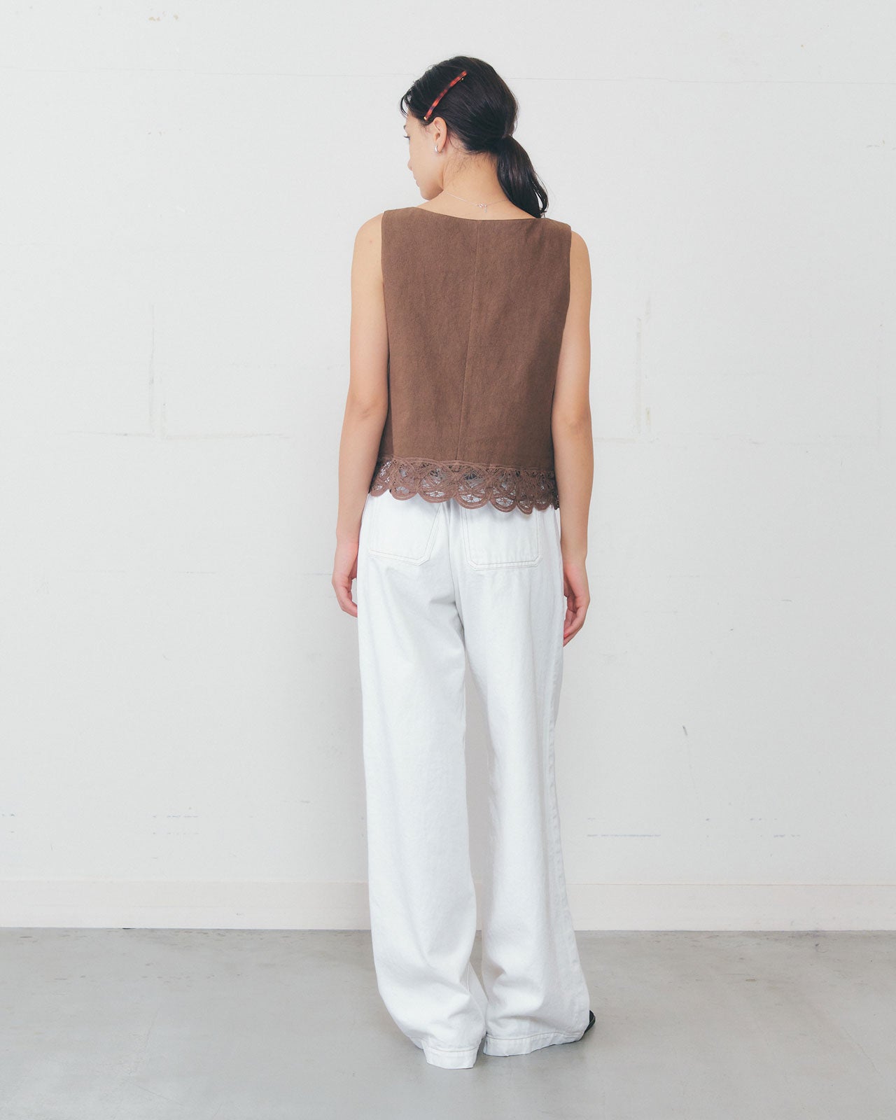 【4月中旬お届け】BATTENBERG LACE GILET