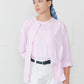 【新色PINK】HIGH TWIST COTTON CARDIGAN