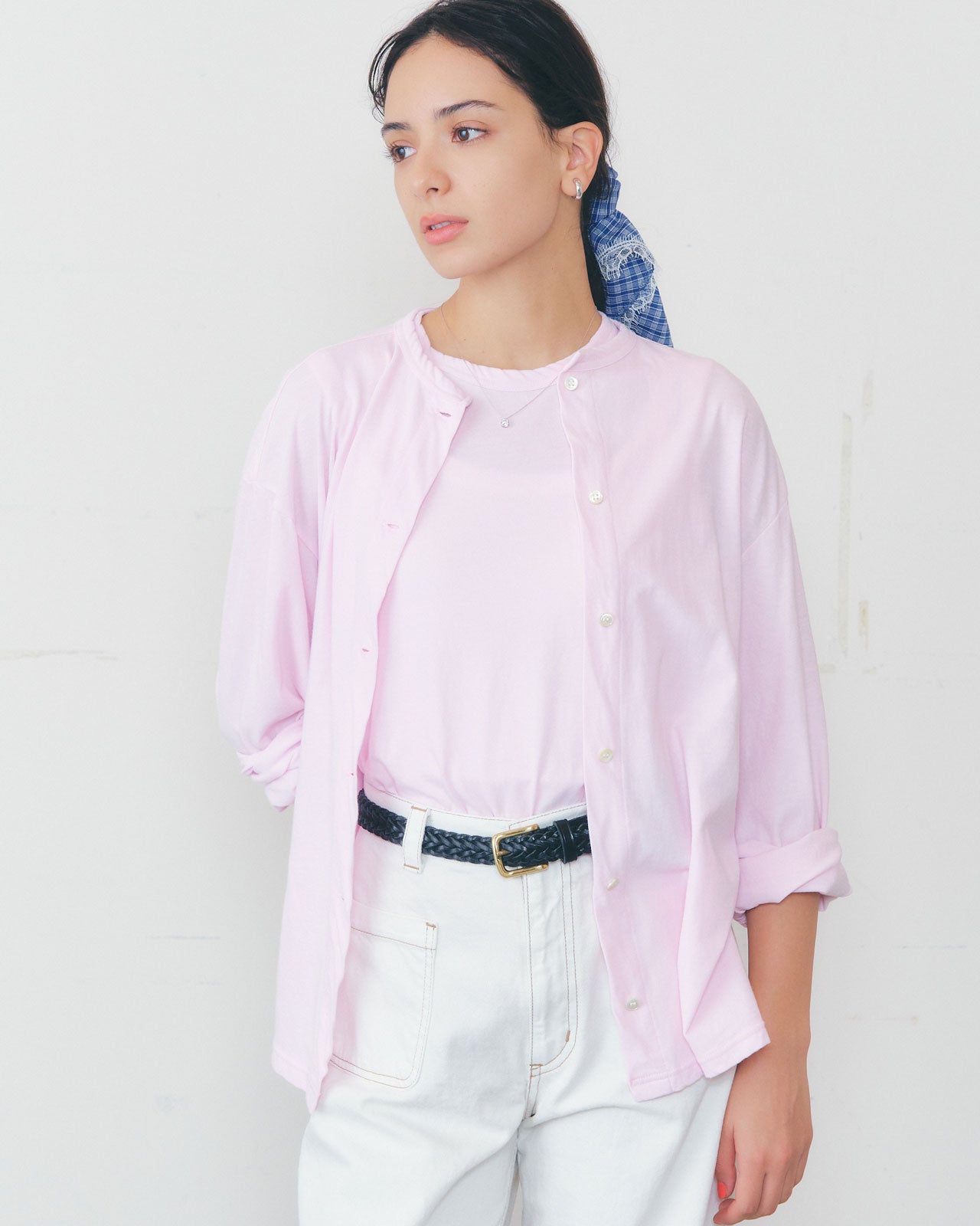 【新色PINK】HIGH TWIST COTTON CARDIGAN