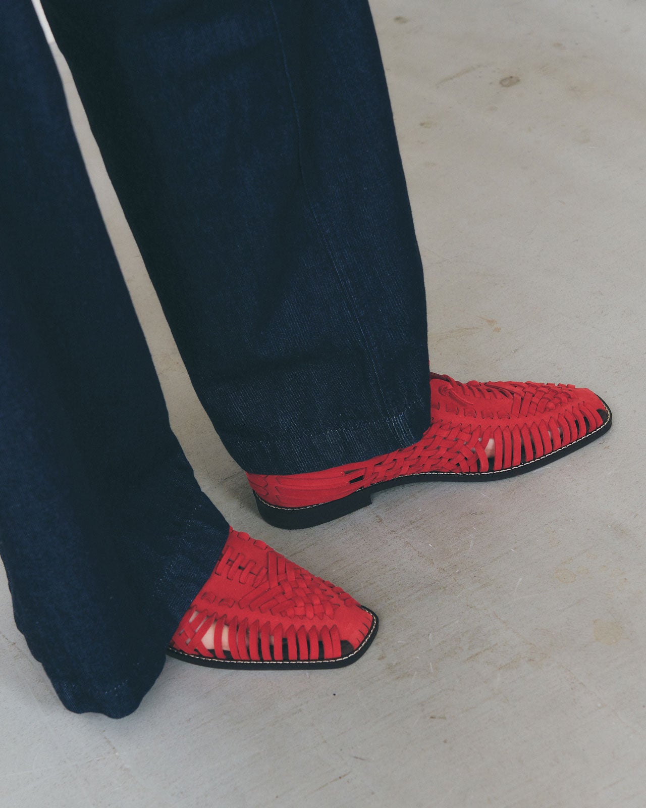 【4月上旬お届け】SUEDE MESH SHOES