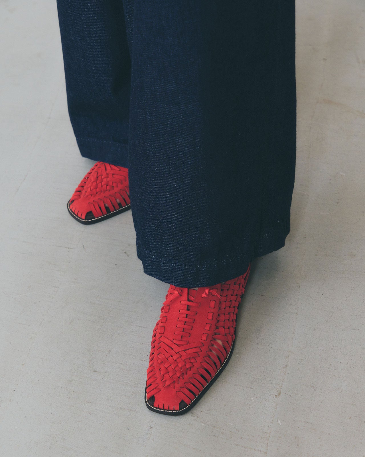 【4月上旬お届け】SUEDE MESH SHOES