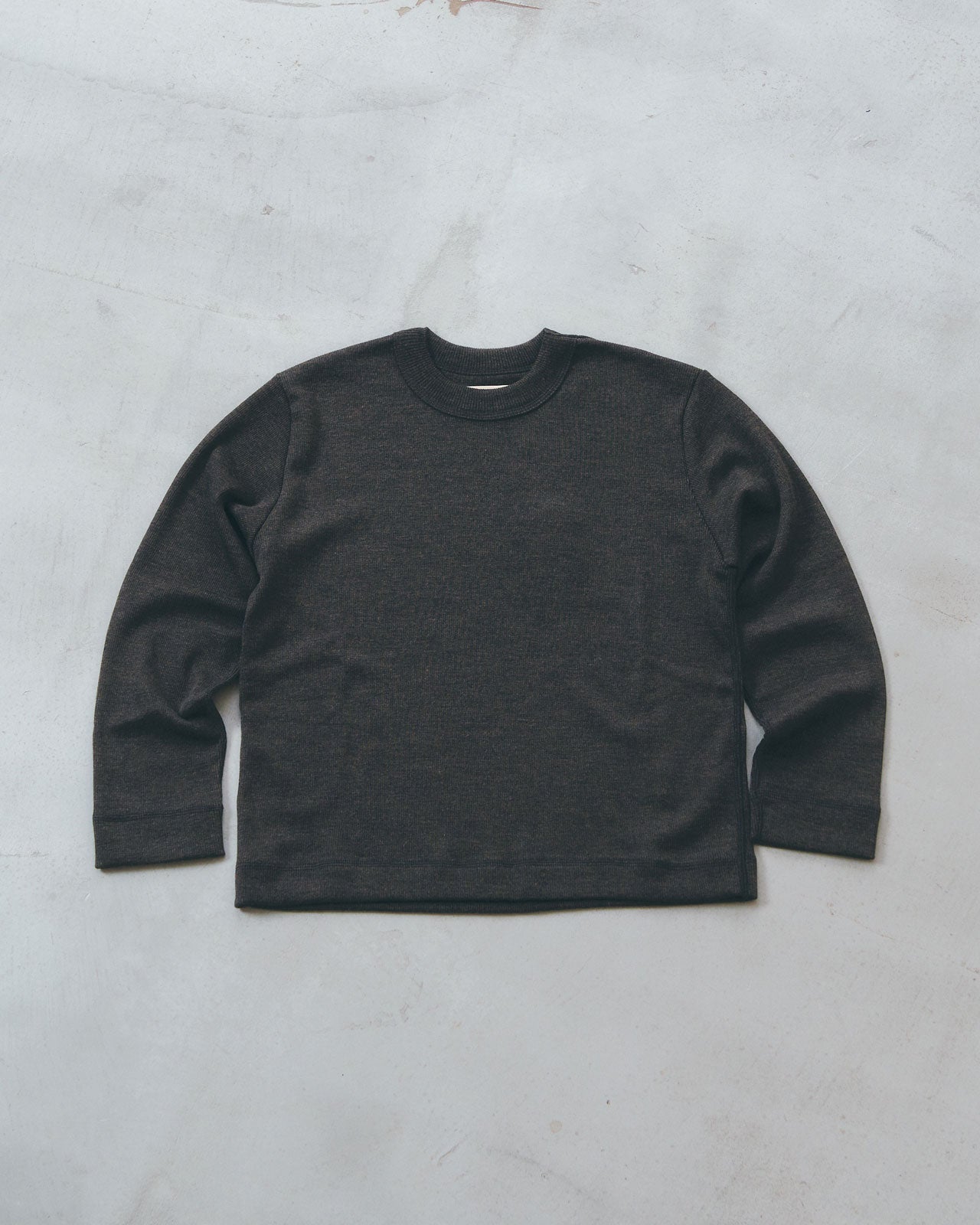 MEYAME WASHABLE WOOL RIB SHORT PULLOVER