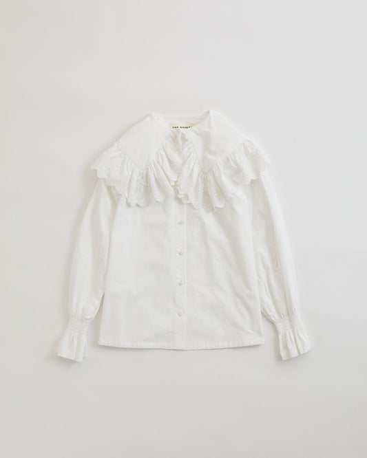 【12月上旬お届け】LACE COLLAR BLOUSE