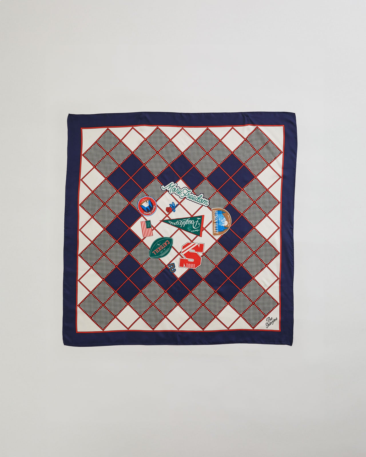 NEW YORK PATCHES SCARF