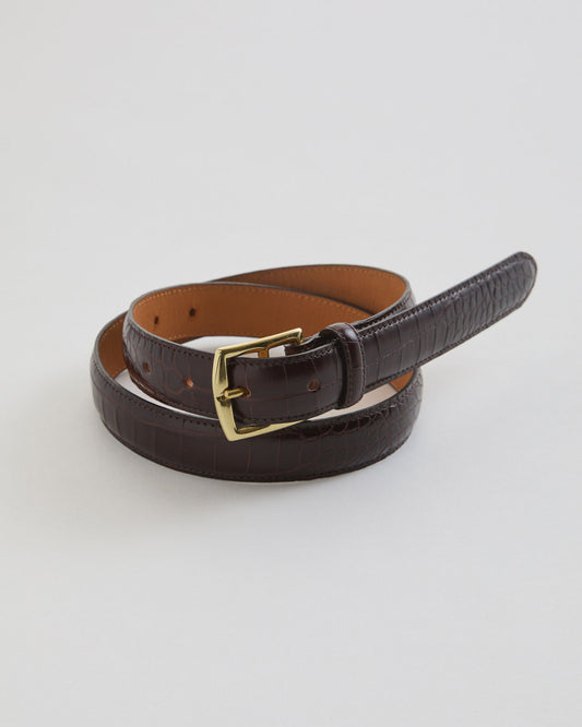【11月下旬お届け】CROCODILE PLUMP BELT