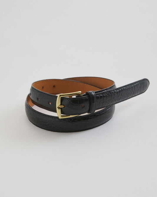 【11月下旬お届け】CROCODILE PLUMP BELT