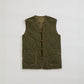 【9月中旬お届け】CHINA BUTTON QUILTED VEST