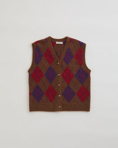 ARGYLE KNIT VEST