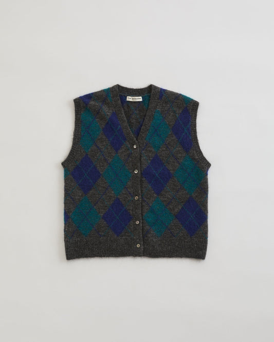 ARGYLE KNIT VEST