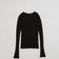 【9月下旬お届け】CASHMERE SILK RIB KNIT