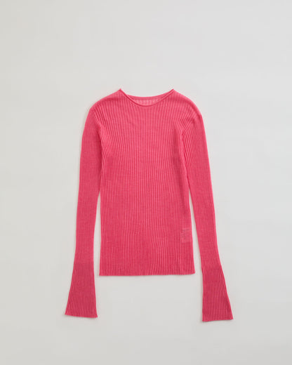 CASHMERE SILK RIB KNIT