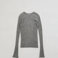 CASHMERE SILK RIB KNIT
