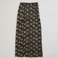 FLOWER BOUQUET PRINTED SATIN SKIRT