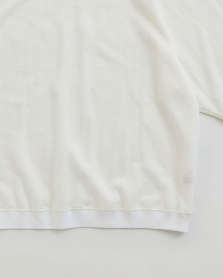 【WHITE/TURQOISE】SHEER LONG SLEEVES CARDIGAN