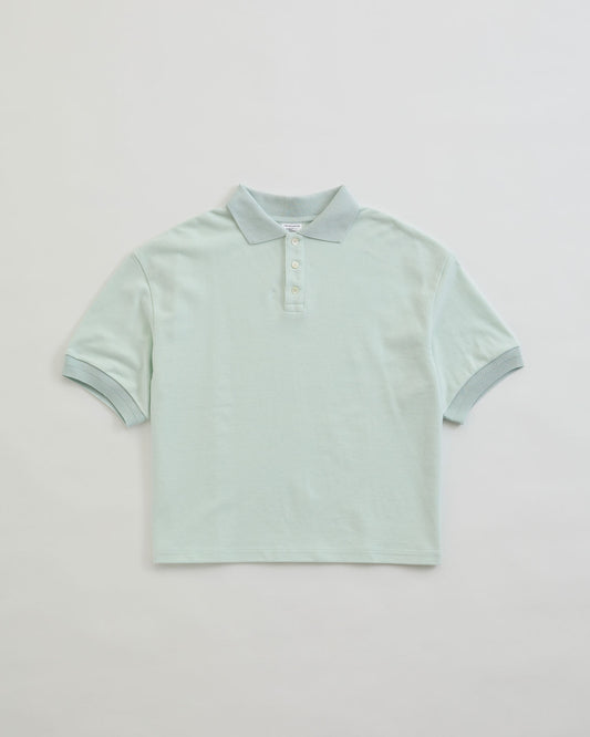 【MINT GREEN】WIDE POLO SHIRT