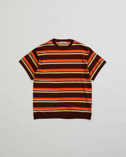 MULTI STRIPED CREW NECK KNIT