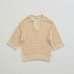 OPENWORK POLO KNIT