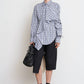 【40%OFF】LITKOVSKA PALERINE CHECKERED COTTON SHIRT