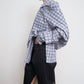【40%OFF】LITKOVSKA PALERINE CHECKERED COTTON SHIRT
