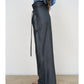 【40%OFF】LITKOVSKA WIDE COTTON PANTS WITH ADJUSTIBLE WAIST