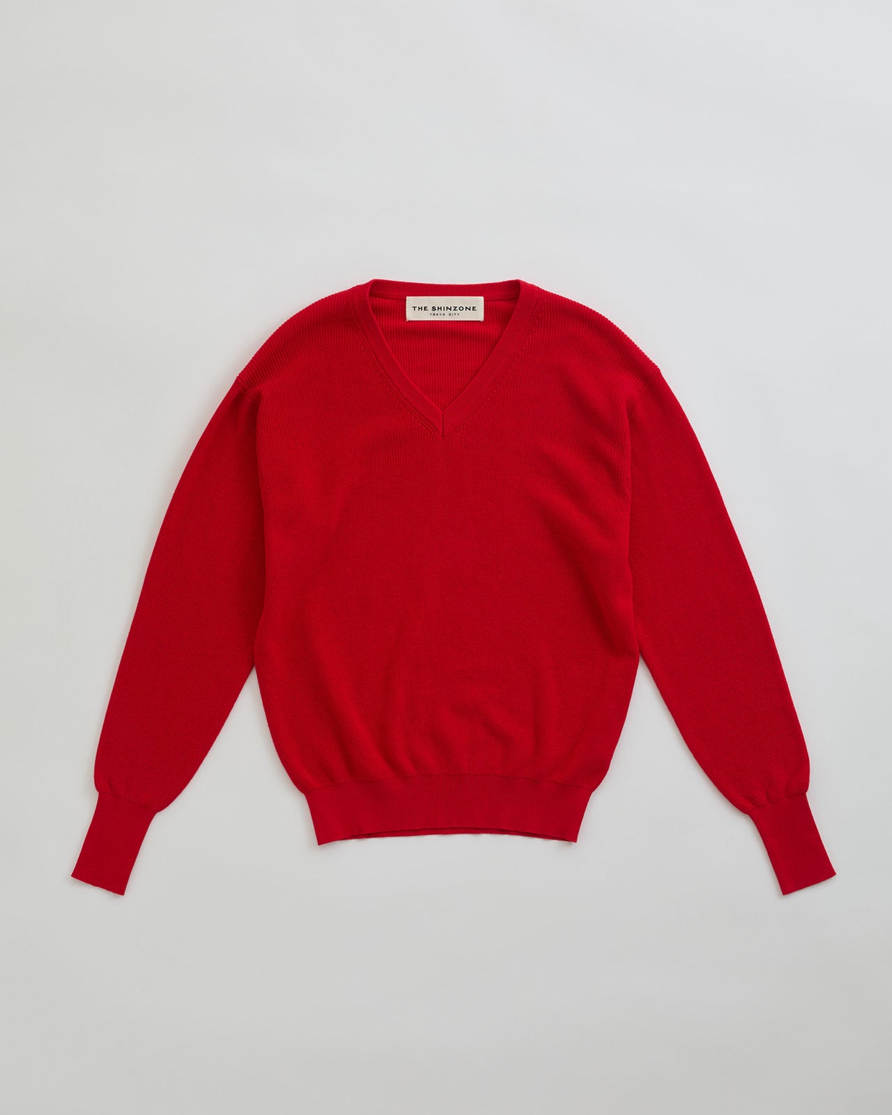 HIGH TWISTED COTTON KNIT PULLOVER