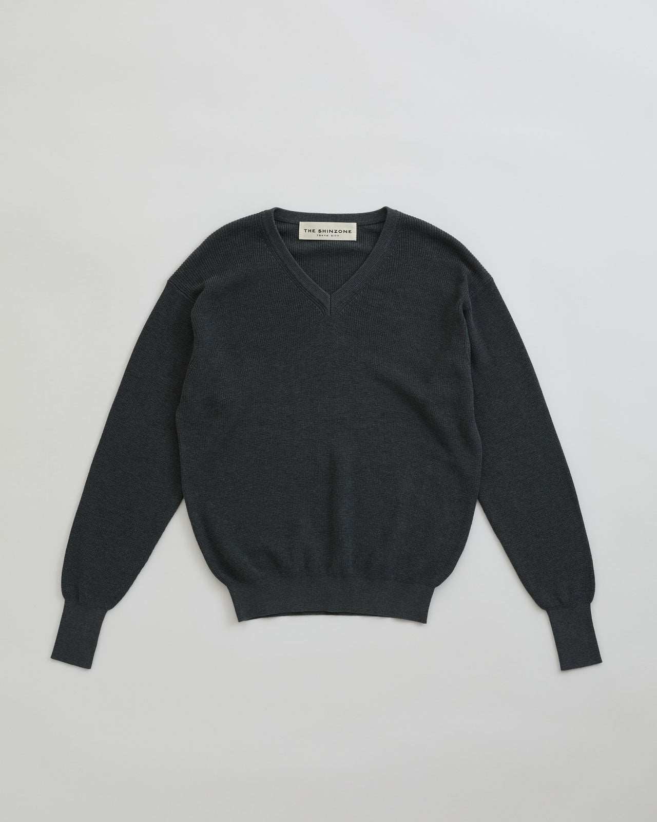 HIGH TWISTED COTTON KNIT PULLOVER