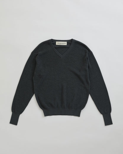 HIGH TWISTED COTTON KNIT PULLOVER