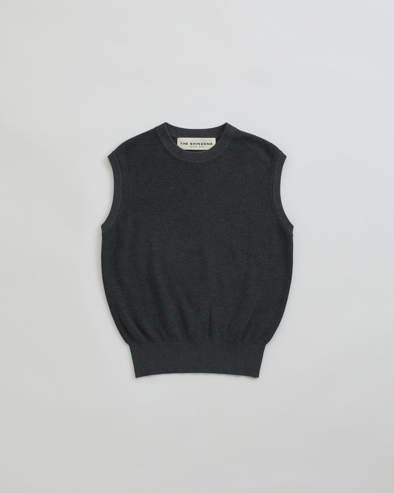 HIGH TWISTED COTTON  KNIT VEST