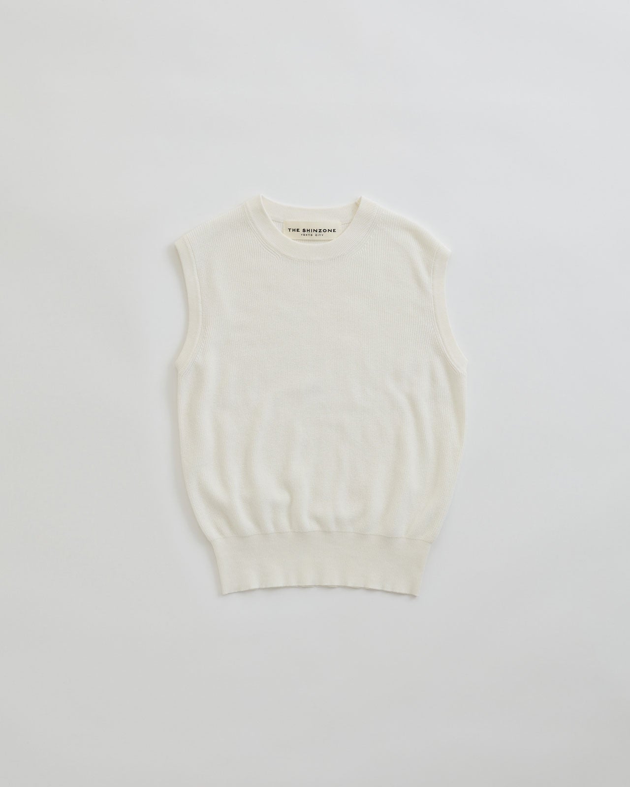 HIGH TWISTED COTTON  KNIT VEST