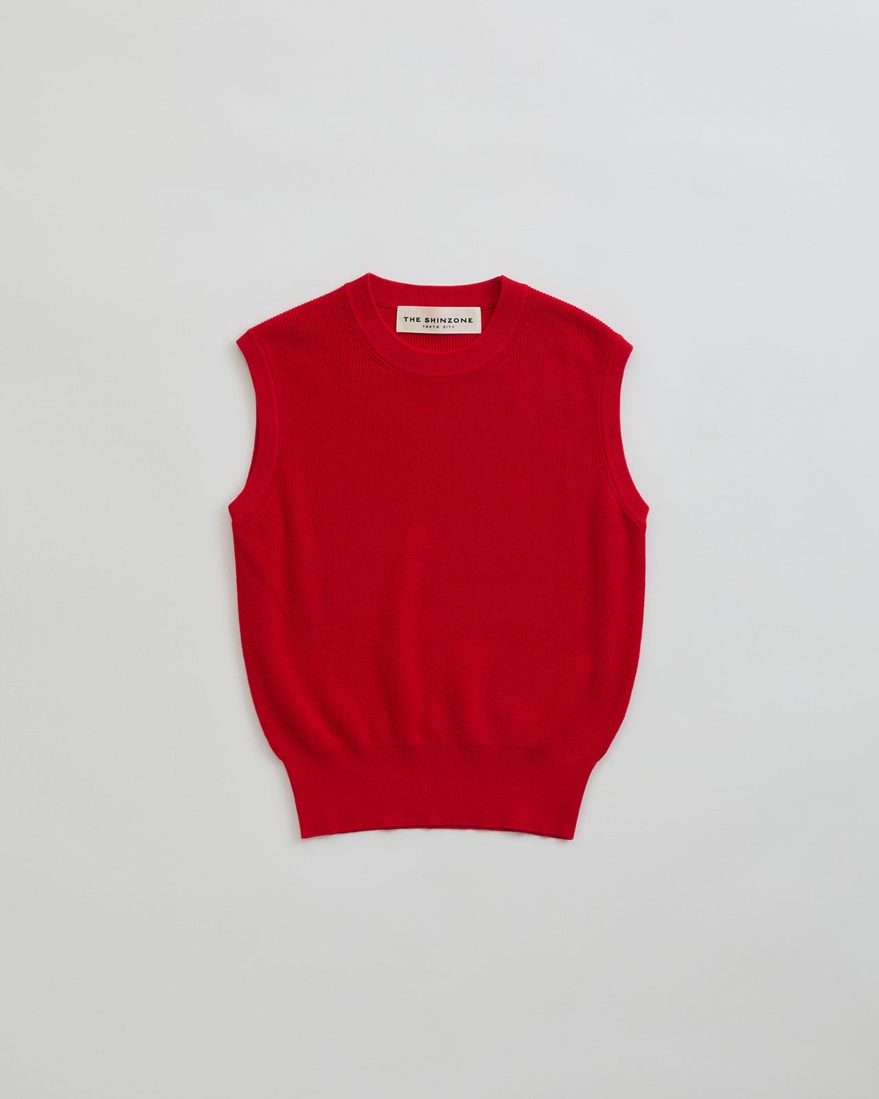 HIGH TWISTED COTTON  KNIT VEST