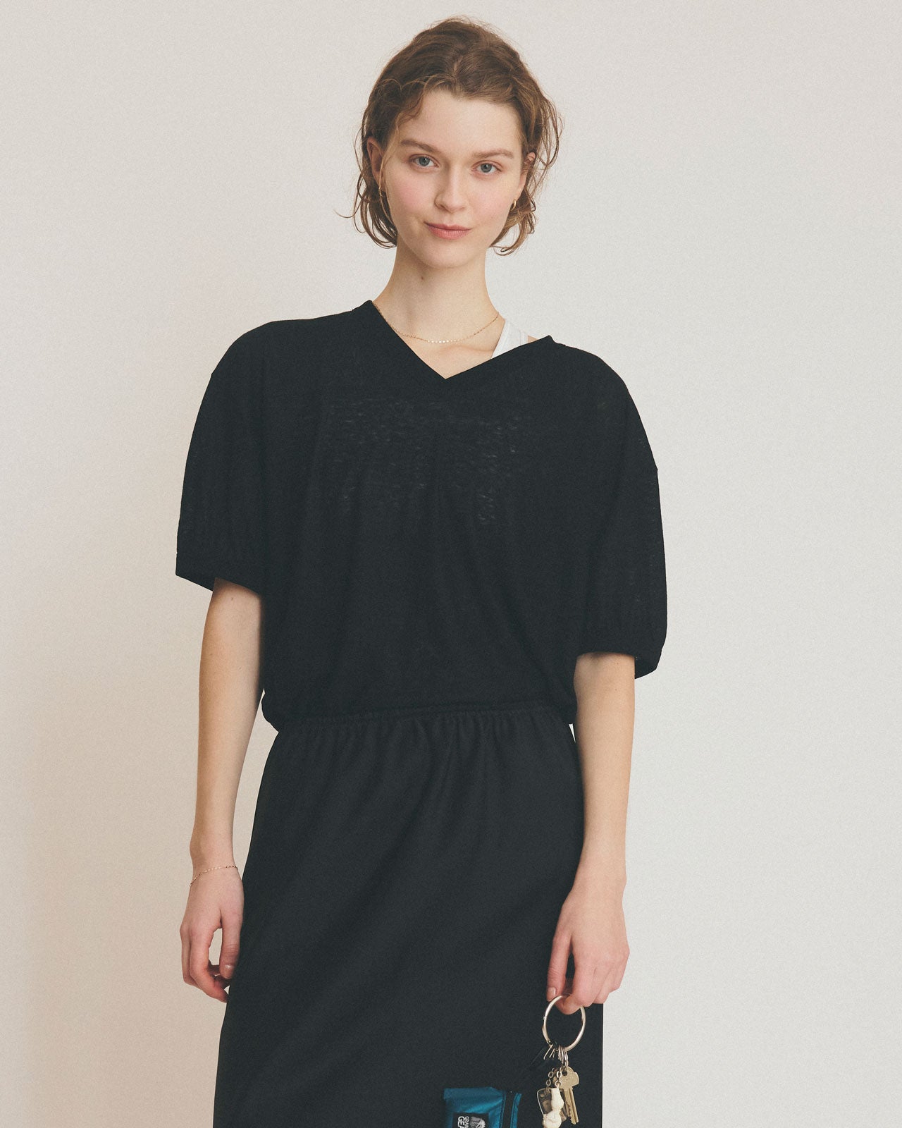 【5月中旬入荷予定】LINEN FOOTBALL TEE