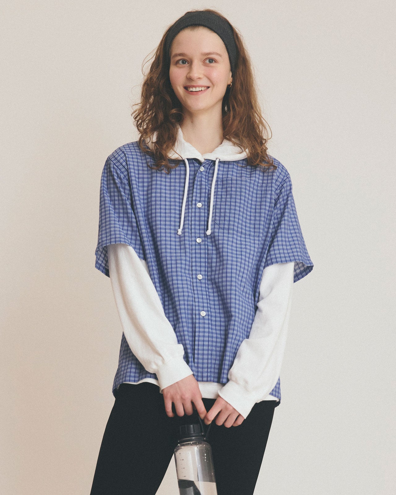 【5月上旬入荷予定】DOBBY CHECKED HALF SLEEVE SHIRT