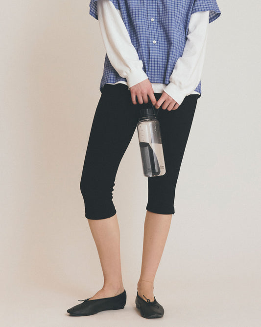KNIT GEORGETTE SHORT LEGGINGS