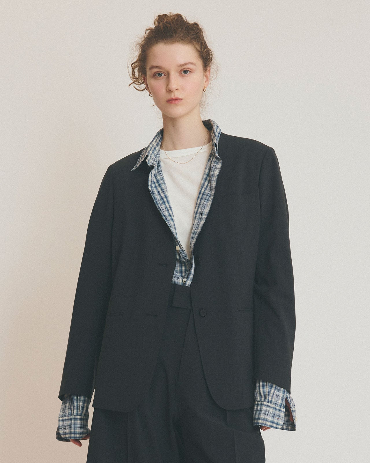 パールジャケット 黒　josemoon OVER DENIM JACKET with PEARL – JOSEMOON