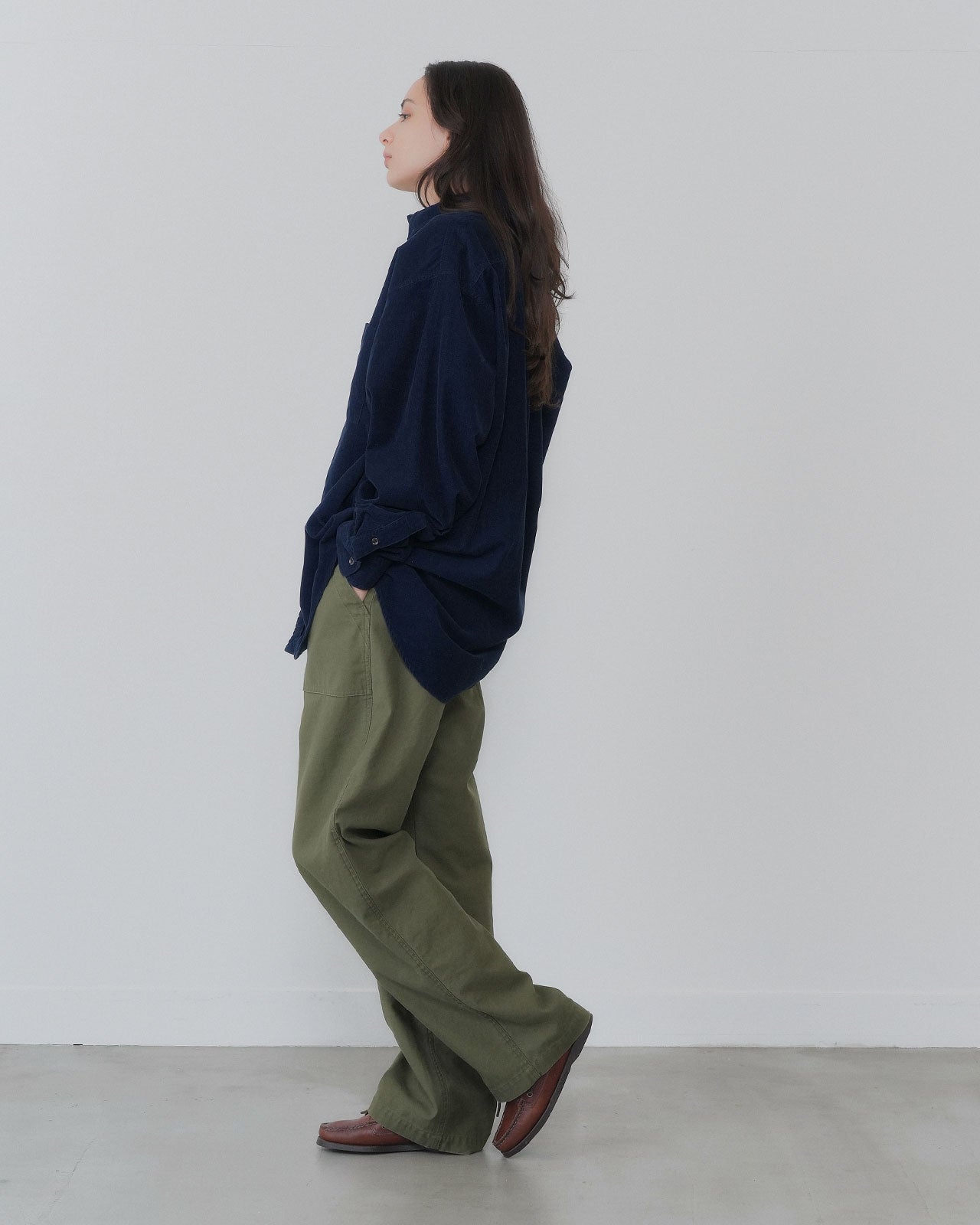 【9月中旬お届け】WASHED CORDUROY SHIRT