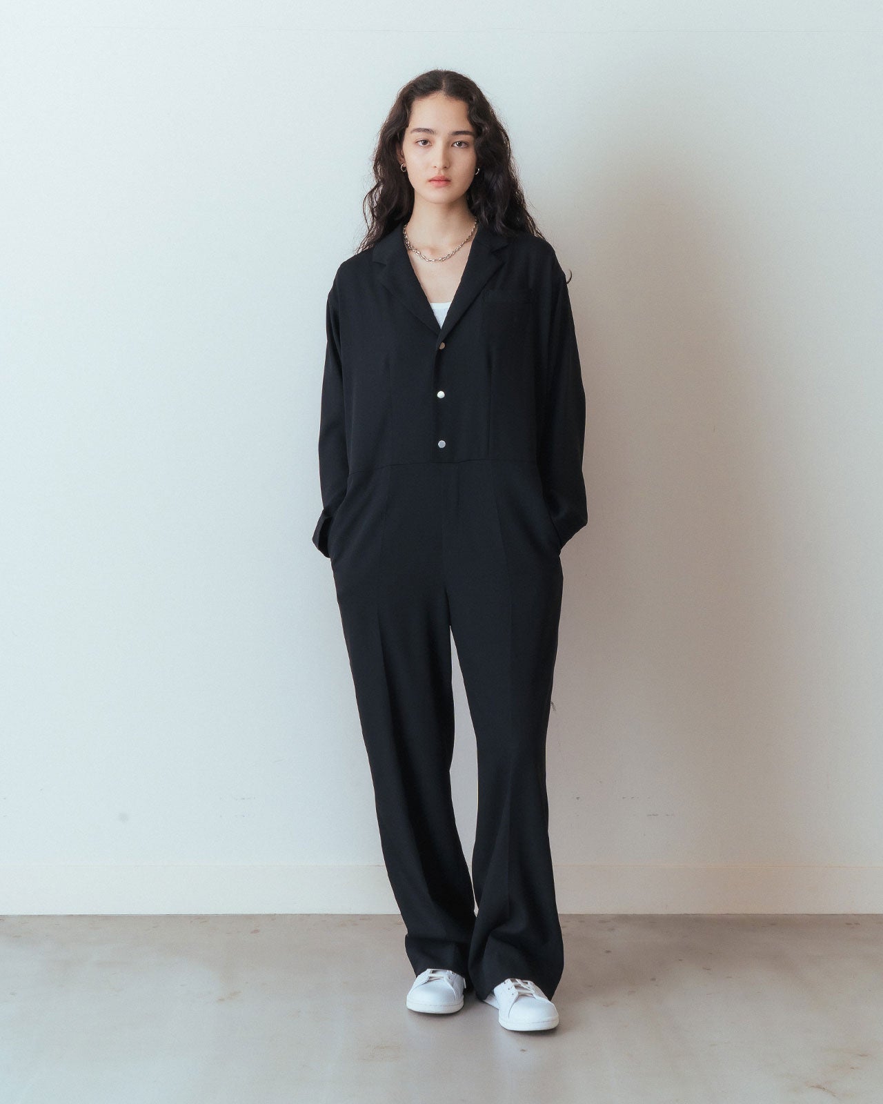 NOTCHED LAPEL JUMP SUITS