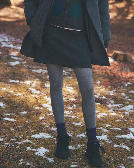 WOOL MINI SKIRT