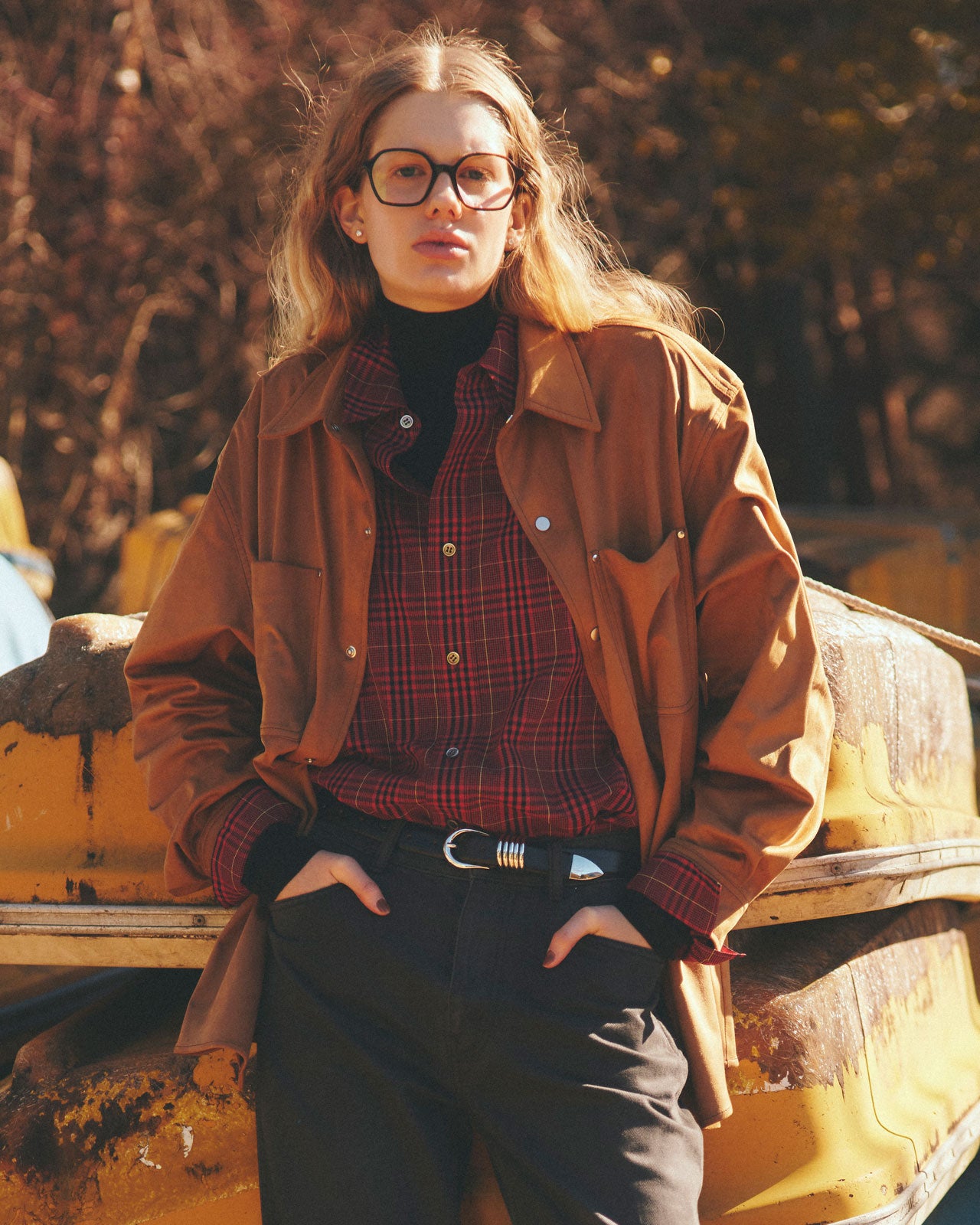 【9月下旬入荷予定】TWILL PLAID SHIRT