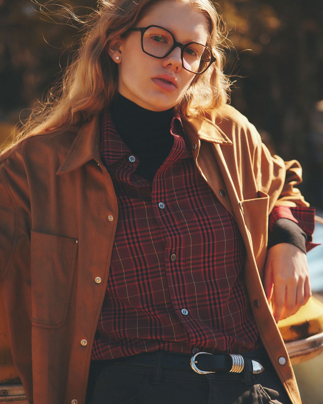 COTTON SILK HIGH NECK KNIT