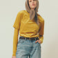 VELOUR LONG SLEEVE TEE