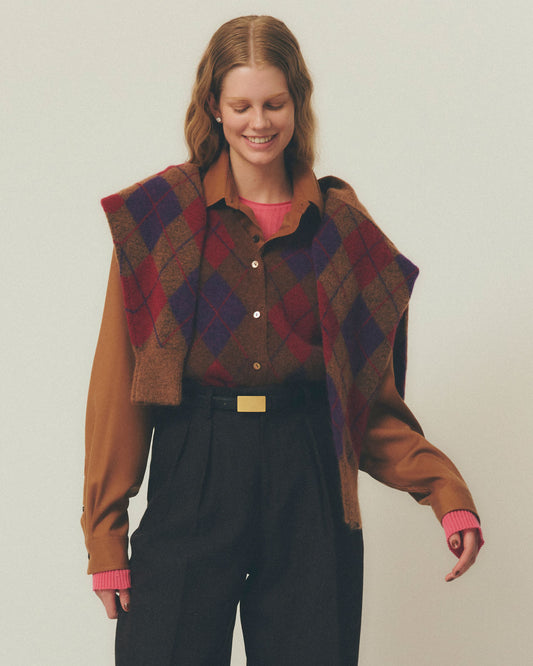 ARGYLE KNIT VEST