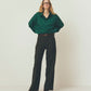 【9月中旬お届け】WOOL SEMI FLARE PANTS